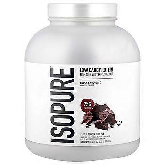 Isopure, Proteína em Pó com Baixo Teor de Carboidratos, Chocolate Holandês, 2,04 kg (4,51 lb)