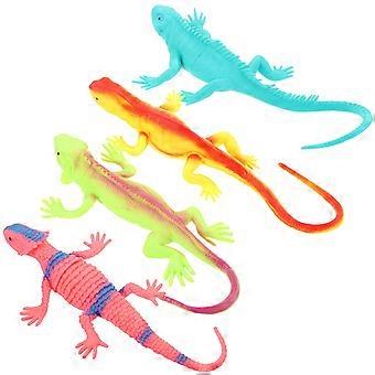 Kid Lizard Toy Artificial Lizard Model Toy for Kids 4Pcs Pack