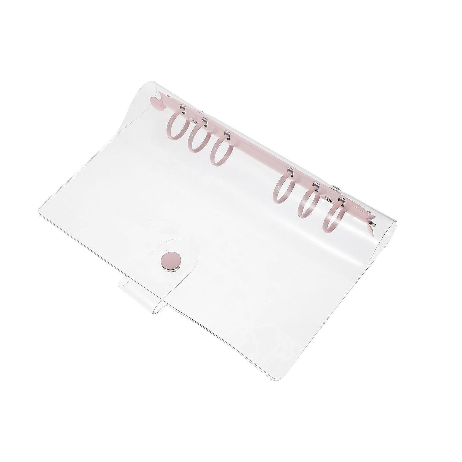 1Pc Practical Transparent PVC Cover Notebook Loose-leaf Scrapbook Notepad