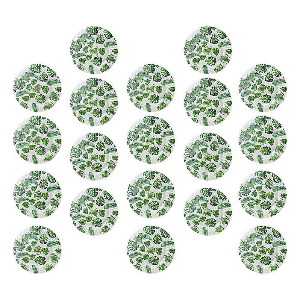 Party Use Turtle Leaf Paper 20Pcs Dessert