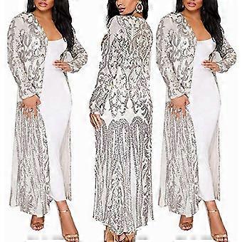 Sequin Cardigan Sparkly Blazer Jackets Long for Women Evening
