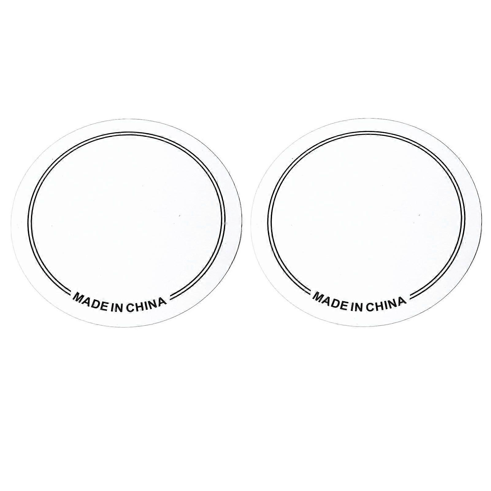 2PCS Drum Head Patch PET Wear Resistant Drumhead Patch Protector for Practice Performance Single Pedal White