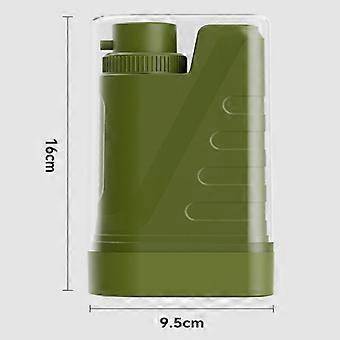Filtre à charbon portable d’extérieur Équipement de pluie avec boussole de veilleuse Fournitures d’urgenceéquipement de campingsurvie