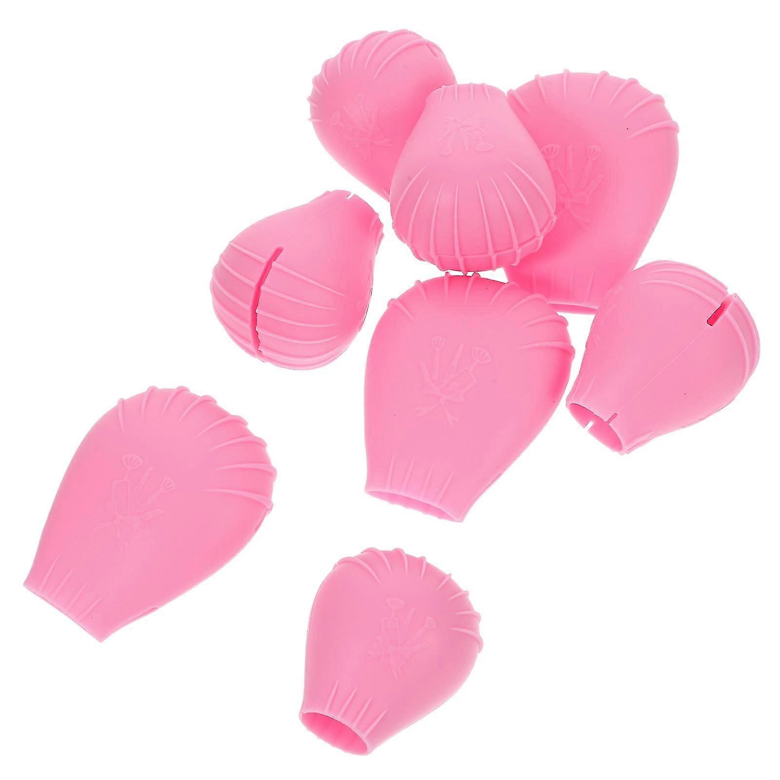 Silicone Makeup Brush Cover Protective Cap for 8Pcs