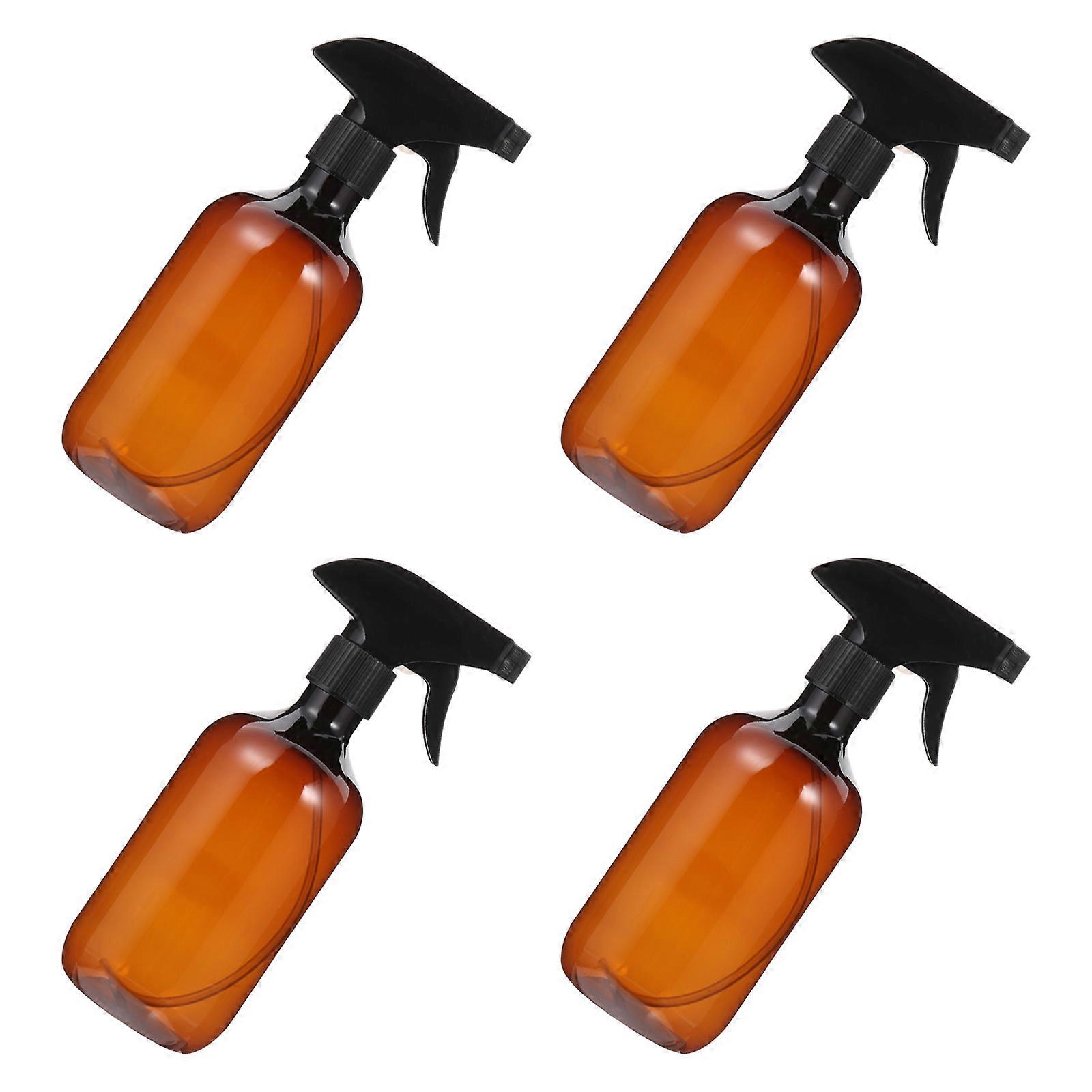 4pcs 500ml Empty Plastic Bottle Essential Oil Liquid Sprayer Refillable Bottles
