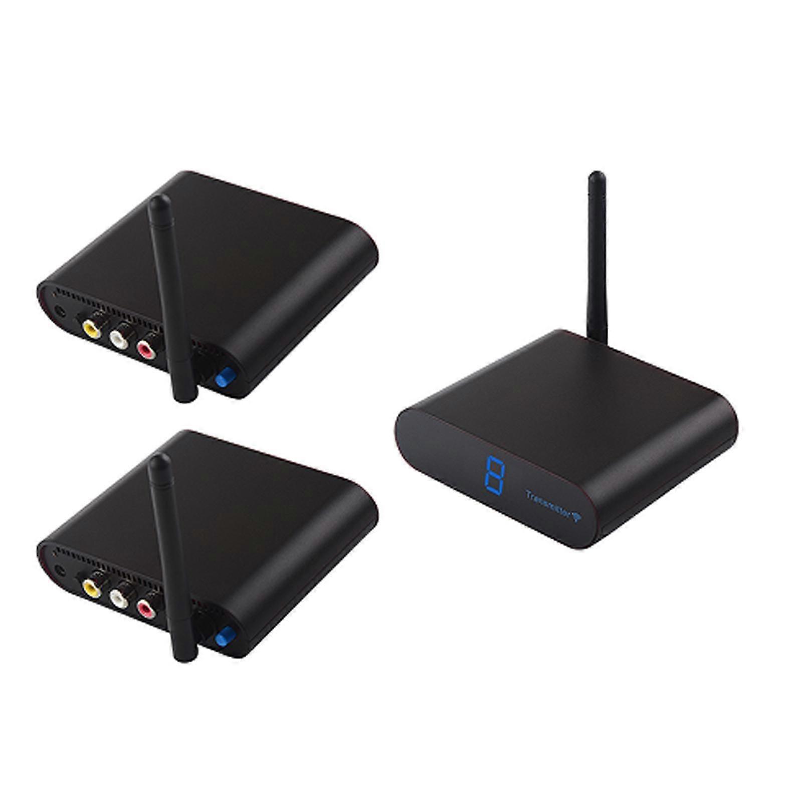 AV530-2 Set Top Box + 2 Receiver Black US Plug