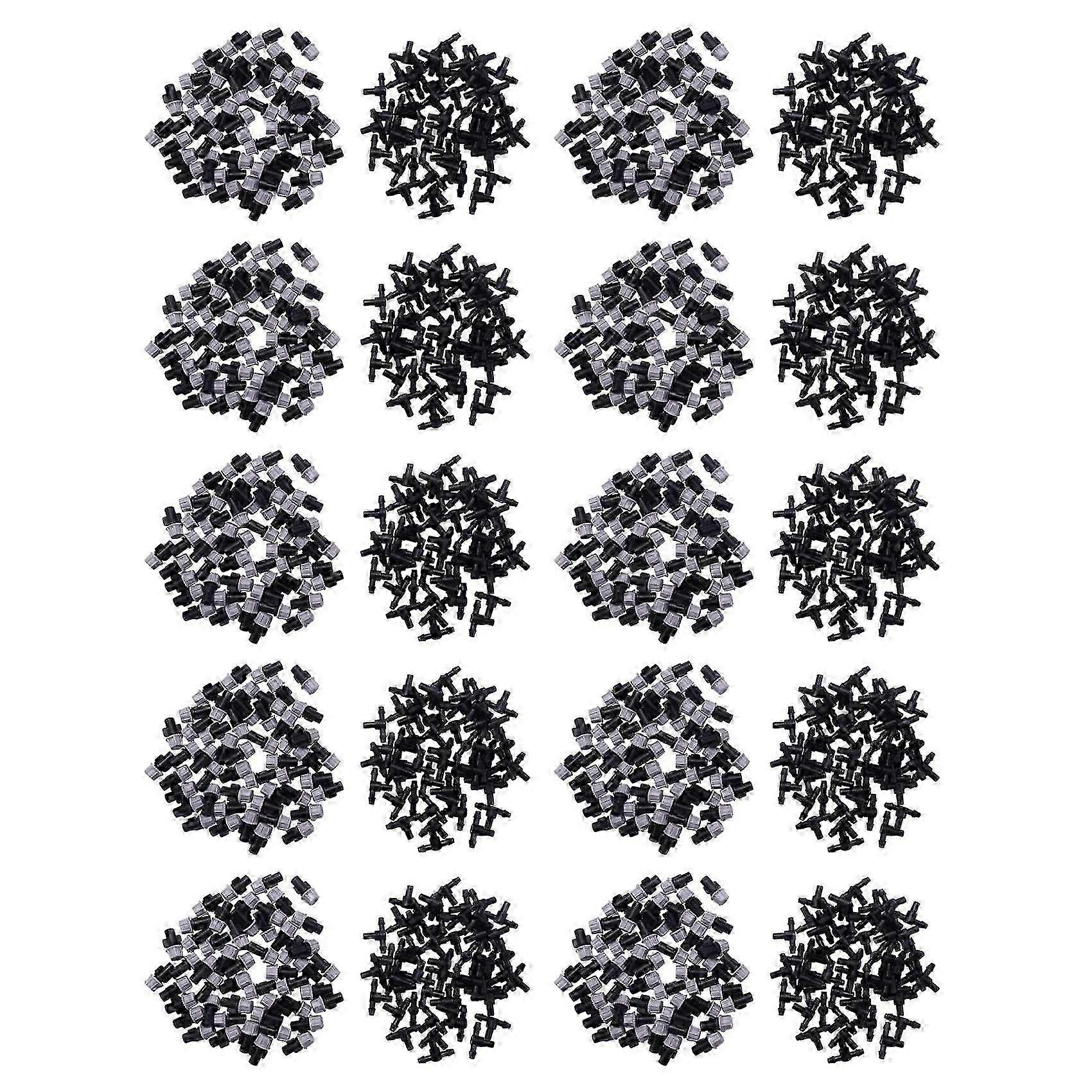 1000Pcs(500 Pairs)Garden Irrigation Kit Adjustable Atomization Dripper Atomization Connection Tee Joint