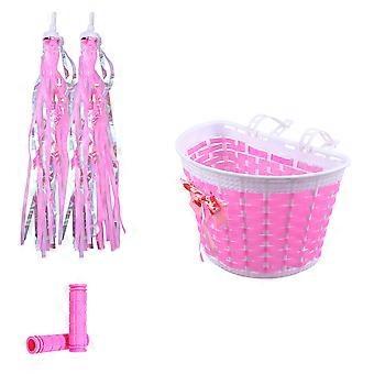 1 Set Kids Bike Basket Streamers Stuur covers Kinderfiets Accessoires