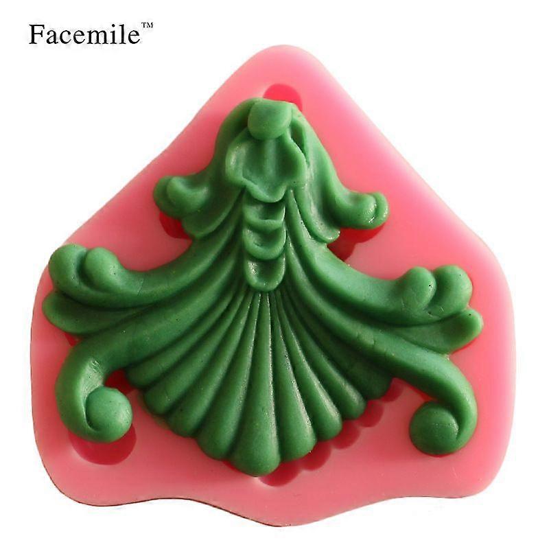 Fan rose shape cake decorative mold - 1PC