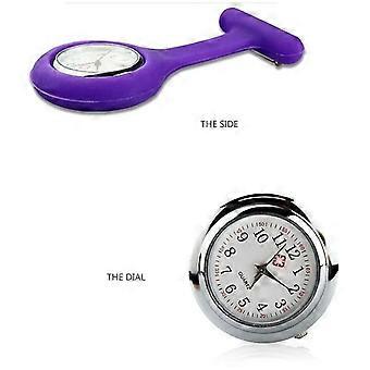 2022 Cute Pocket Watches Silicone Nurse Watch Brooch Tunic Fob Watch with Free Battery Doctor Medical Unisex Watches Clock 403.