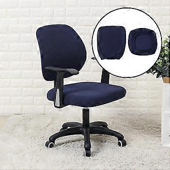 Chaise d’ordinateur de bureau Chaise Stretch Rotating Chair Housse de siège Noir