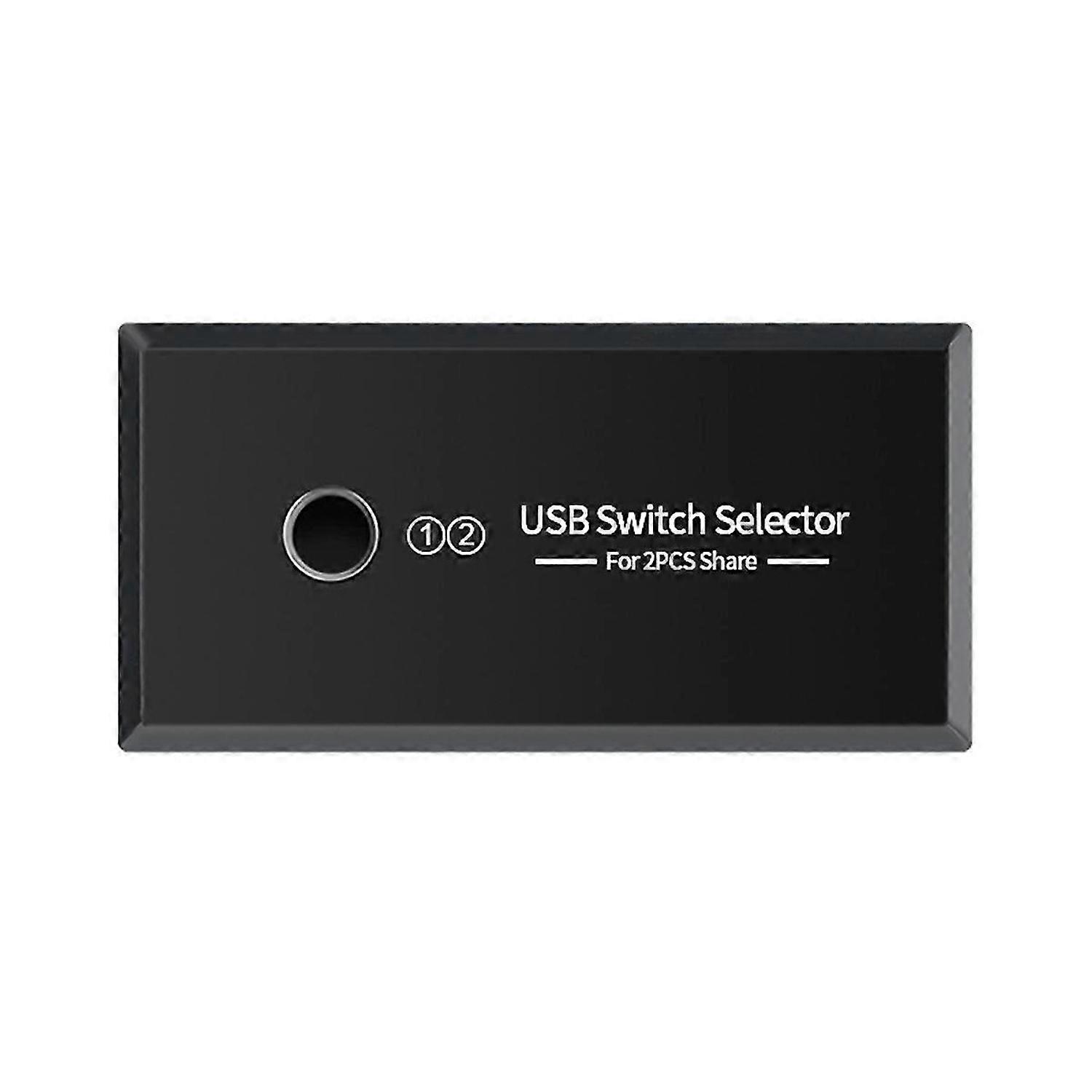 2 Inputs 4 Outputs USB Switch Adapter USB Shared Switcher for PC Laptop Keyboard Mouse Printer USB S