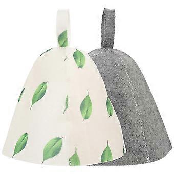 2 Pcs Russian Hat Sauna Supplies Sauna Bath Cap Sleeping Hat Bathhouse Sauna Hat Sauna Cap-yuiy