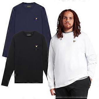 T-shirt a maniche lunghe da uomo Lyle & Scott, taglie forti, in cotone tinta unita.