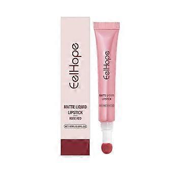 Matte lipgloss, langdurig hydraterend, niet plakkerig, kleurrijk, voor zachte, gladde lippen, 10 ml/doos