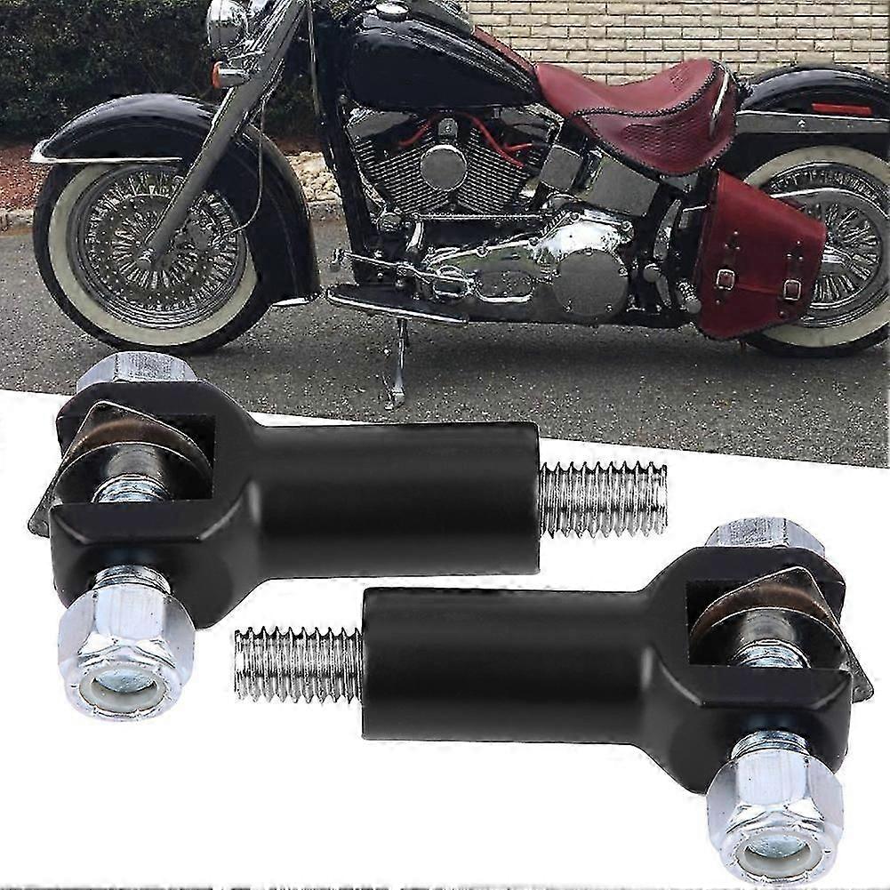 Passenger Support Foot Pegs Pair Compatible with Softail 2000-2006 Black Clevis