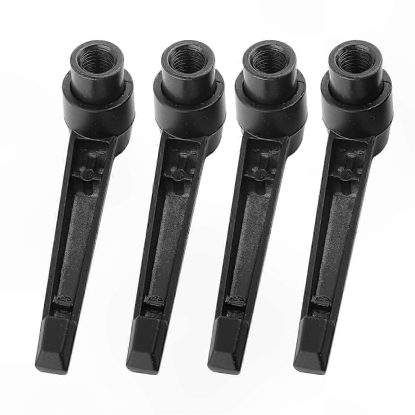 Machine Control Knobs: Set of 4 Metal Machine Knobs, M10 Female Thread, 80 mm Adjustable Fixing Handle