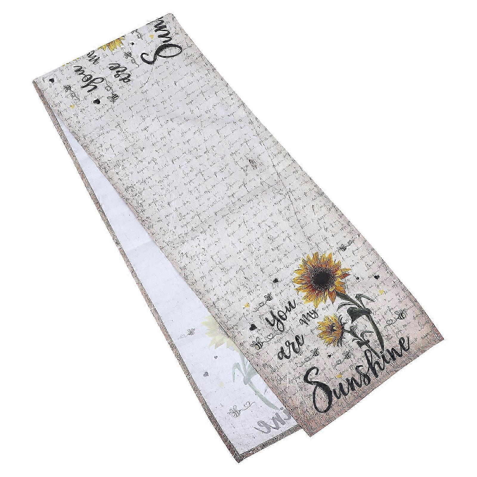 Delicate Table Runner for Decor 1Pcs Sunflower Design Dining Tablecloth