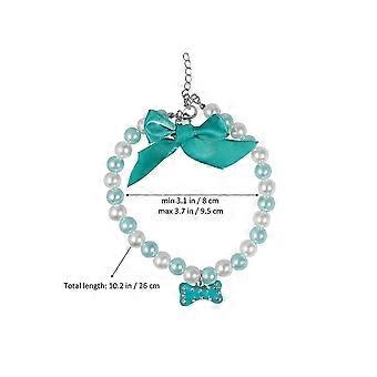 Pet Bowknot Necklace for Pet Using with Bone Pearl Pendant