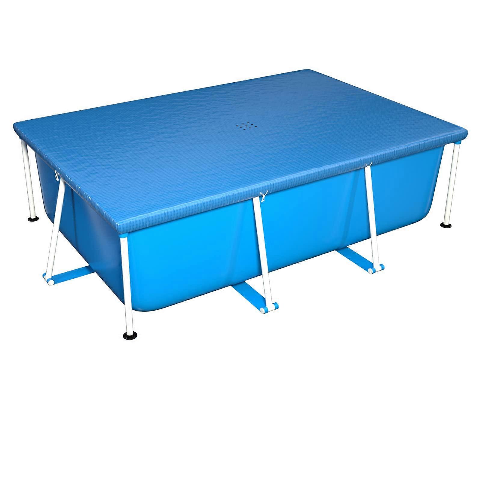 Rectangular Above Ground Pool Cover 9.8ft x 6.6ft Waterproof Dustproof Rainproof Weather Protection