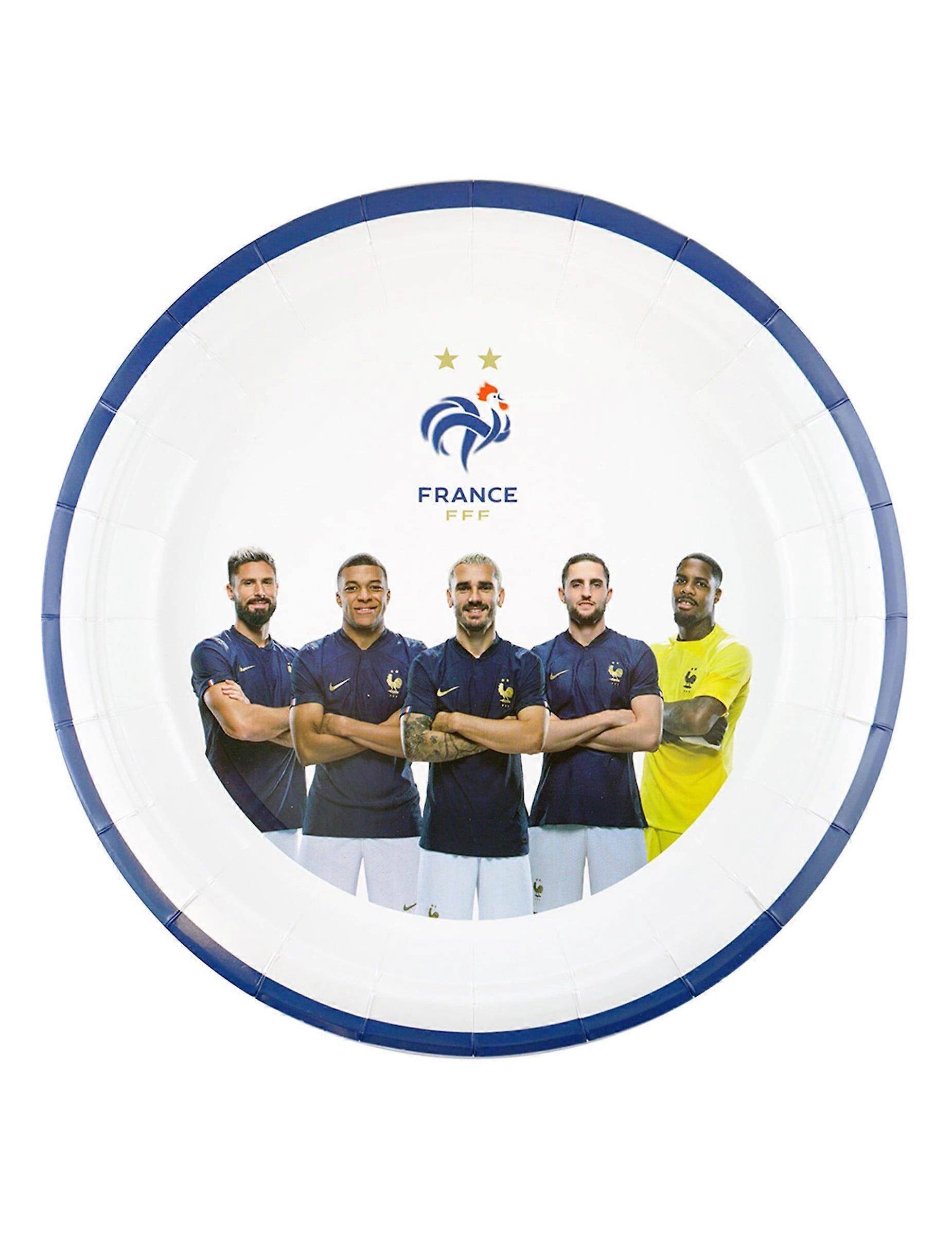 6 Assiettes FFF rondes 23 cm
