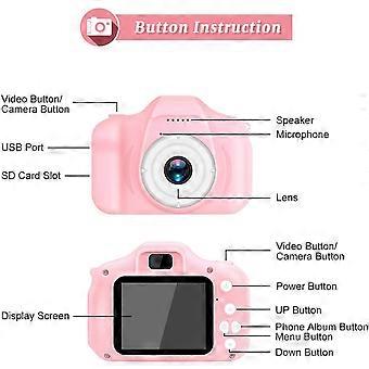 Kids Camera for Boys Girls Age 3-10, 1080P 2 inch HD Digital Video Camera, Christmas Birthday Toy Gift for Children