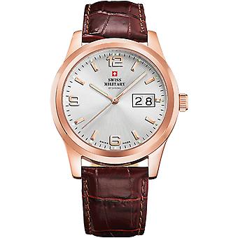 Swiss Military Swiss Quartz Analog Man Watch with Cowskin Bracelet SM34004.11