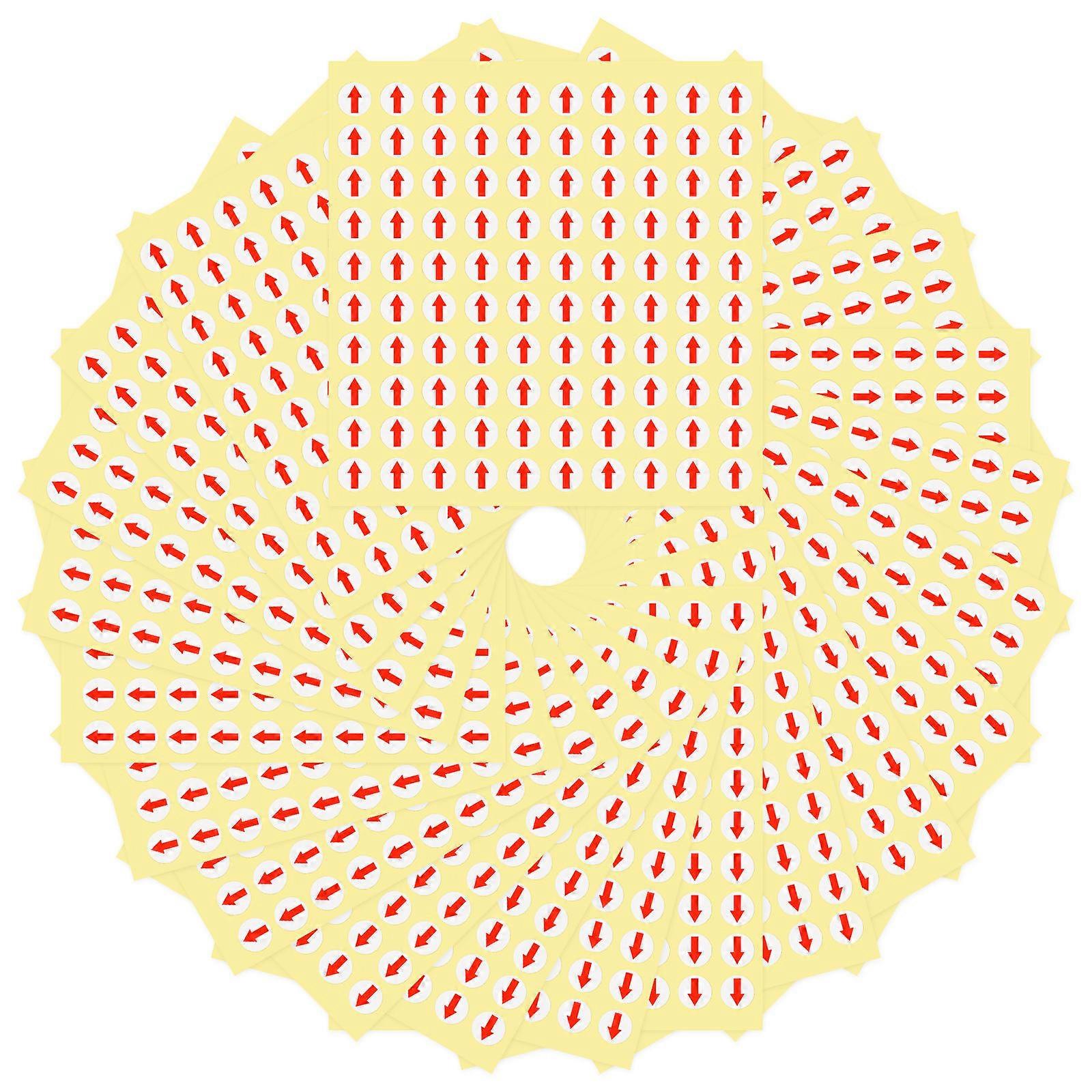 Red Arrow Labels for Marking 64000Pcs Self Adhesive Defect Indicator