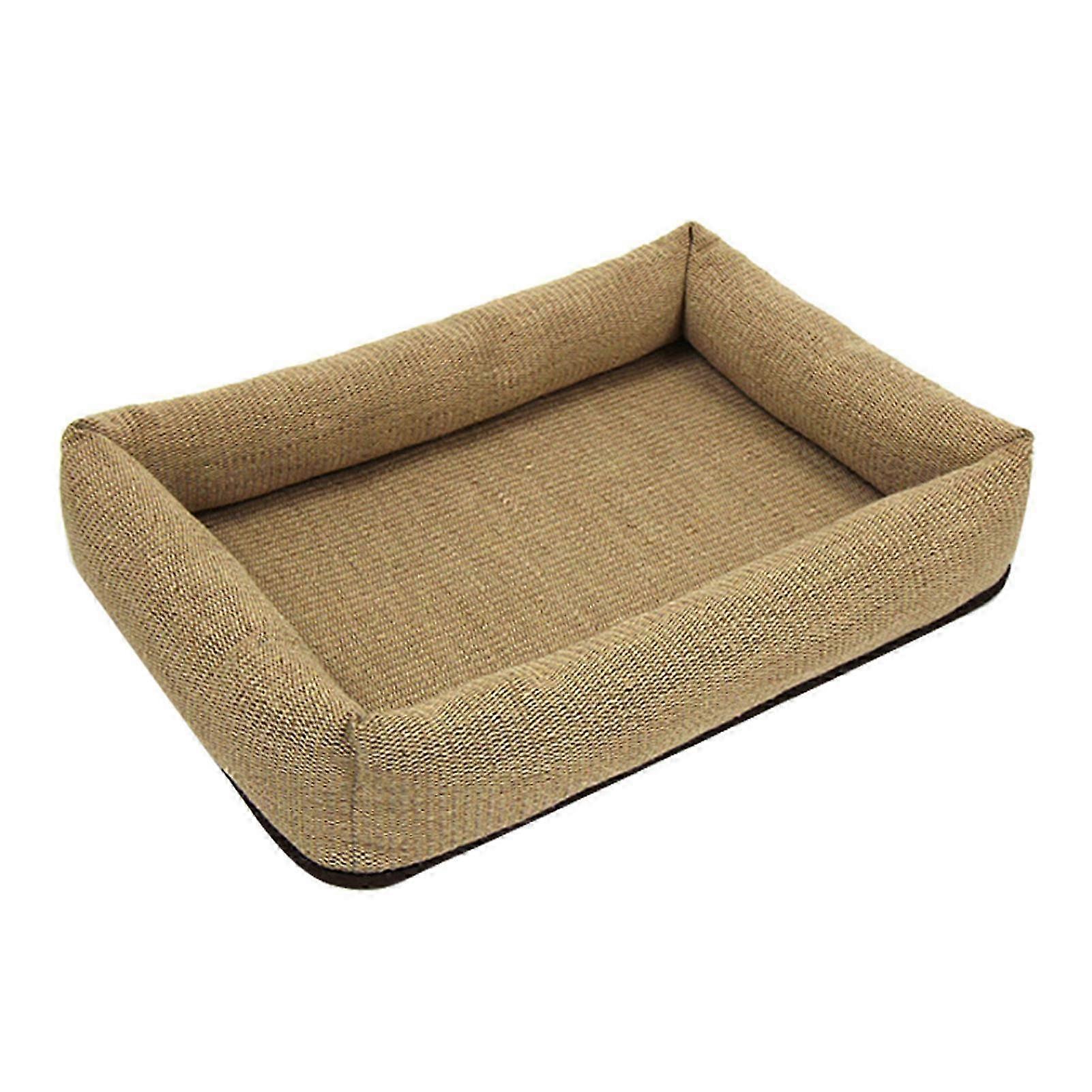 Natural Jute Cat Bed With Scratching Surface