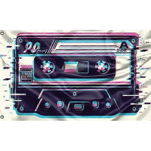 Vaporwave Old Cassette Flag L2261