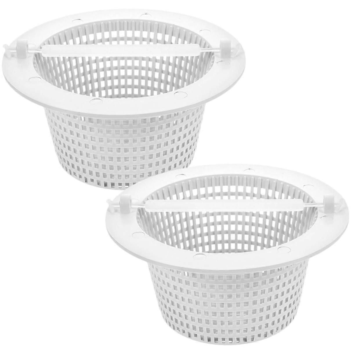 2pcs Replacement Pool Pump Basket Compatible for Swimming Pool, Efficient Debris Filtration, Easy Installation
