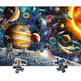 1000 Piece Space Planet Jigsaw Puzzle for Adults Kids  Thick Durable Pieces Galaxy Design Wall Decor Gift