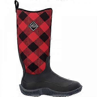 Women's Muck Boots Hale Tall | Black/Buffalo Plaid | Womens Long Wellies