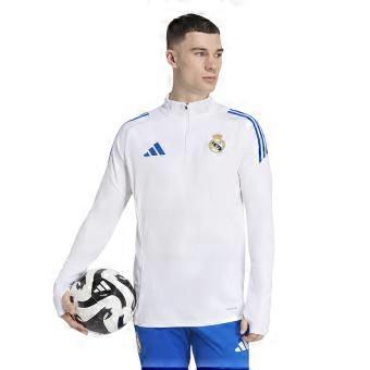 Adidas Mens Real Madrid CF Quarter Zip Training Track Top