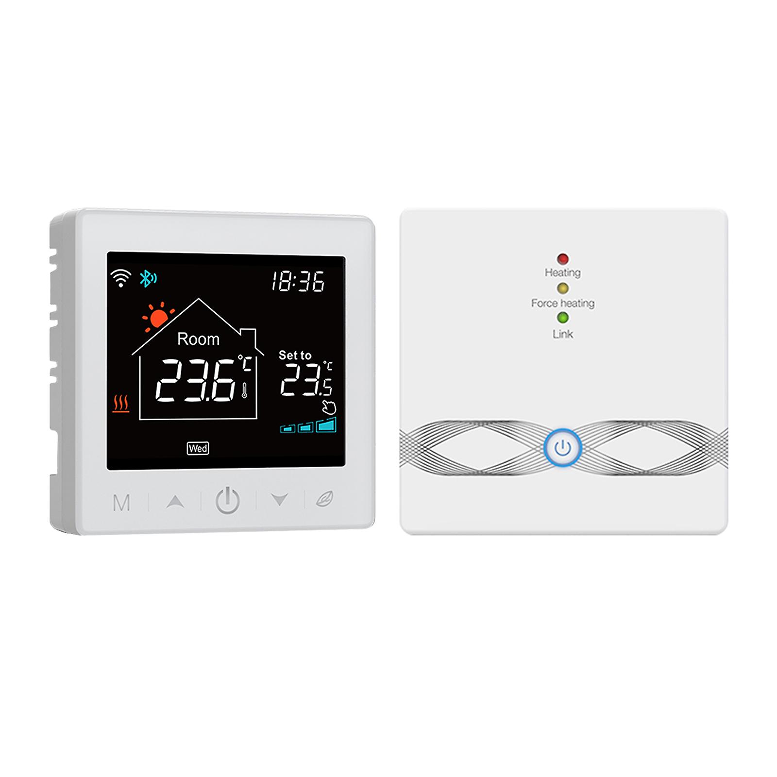 Smart Boiler Thermostat With Receiver Lcd Display Intelligent Thermostat