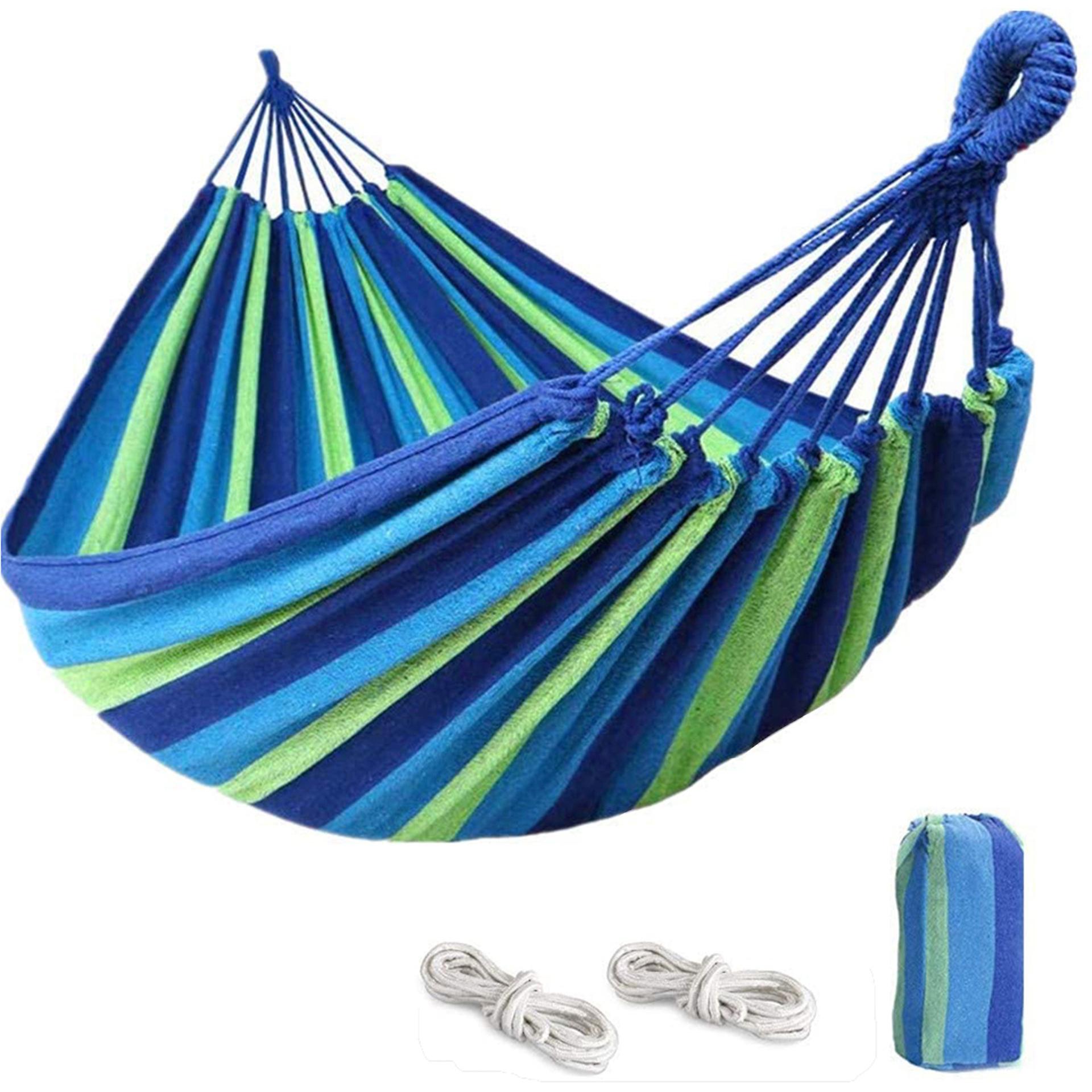 280*80cm Portable Comfortable Hammock With Belt Accessory, Carry Case For Indoor/outdoor Patio Garden Beach