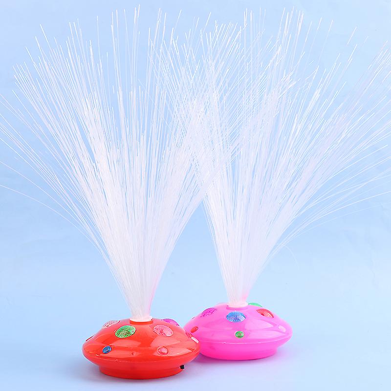 1pc colorato led fibra ottica lanterna luce notte atmosfera lampada notturna