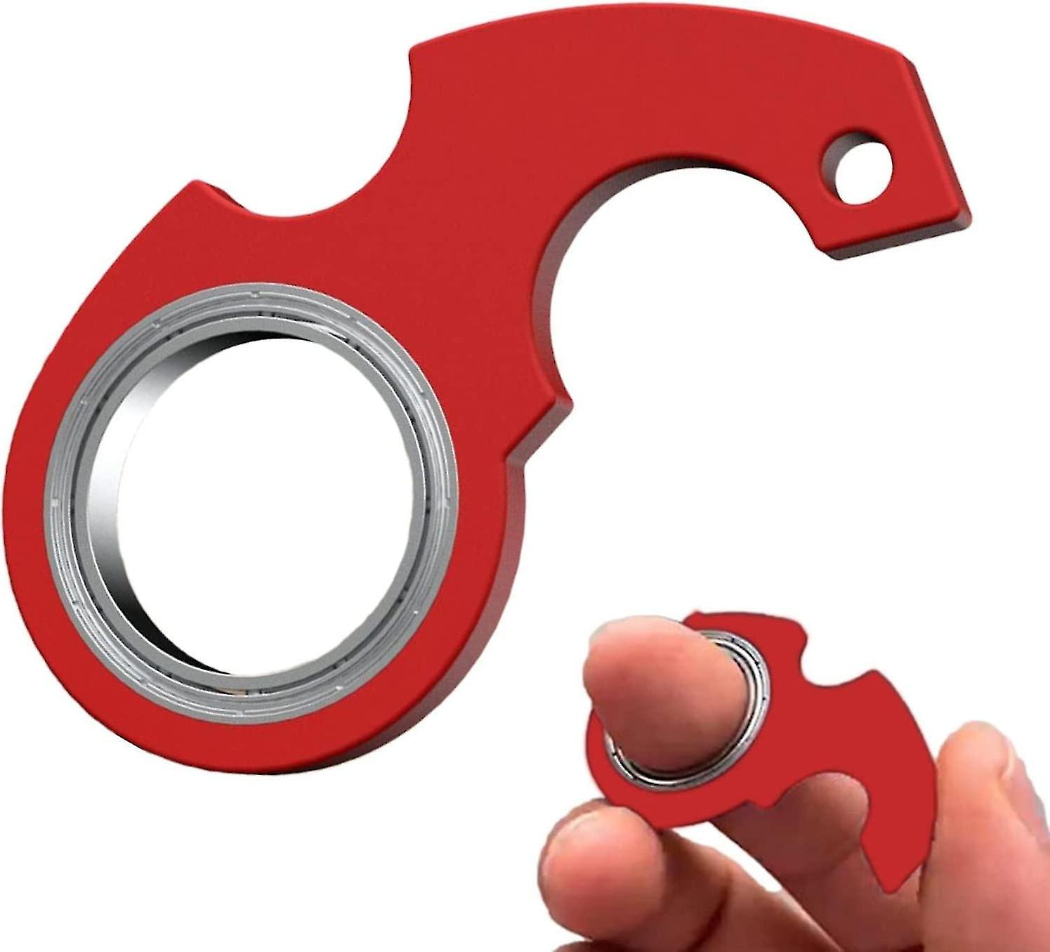 Nøglering Spinner Fidget Ring Legetøj, Metal Key Spinner, fidget nøglering Sensorisk legetøj til mand Kvinder Og Børn