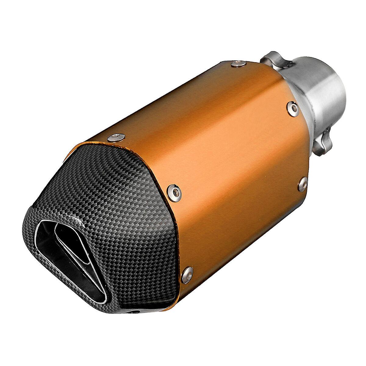 Universal 38-51mm Carbon Fiber Motorcycle Exhaust Tip – Short Muffler End Cap For ATV/Street Bike
