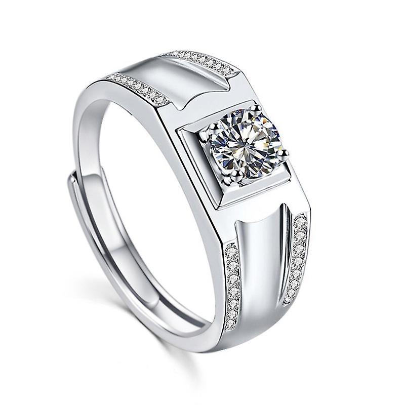 925 Sterling Silver Moissanite Ring