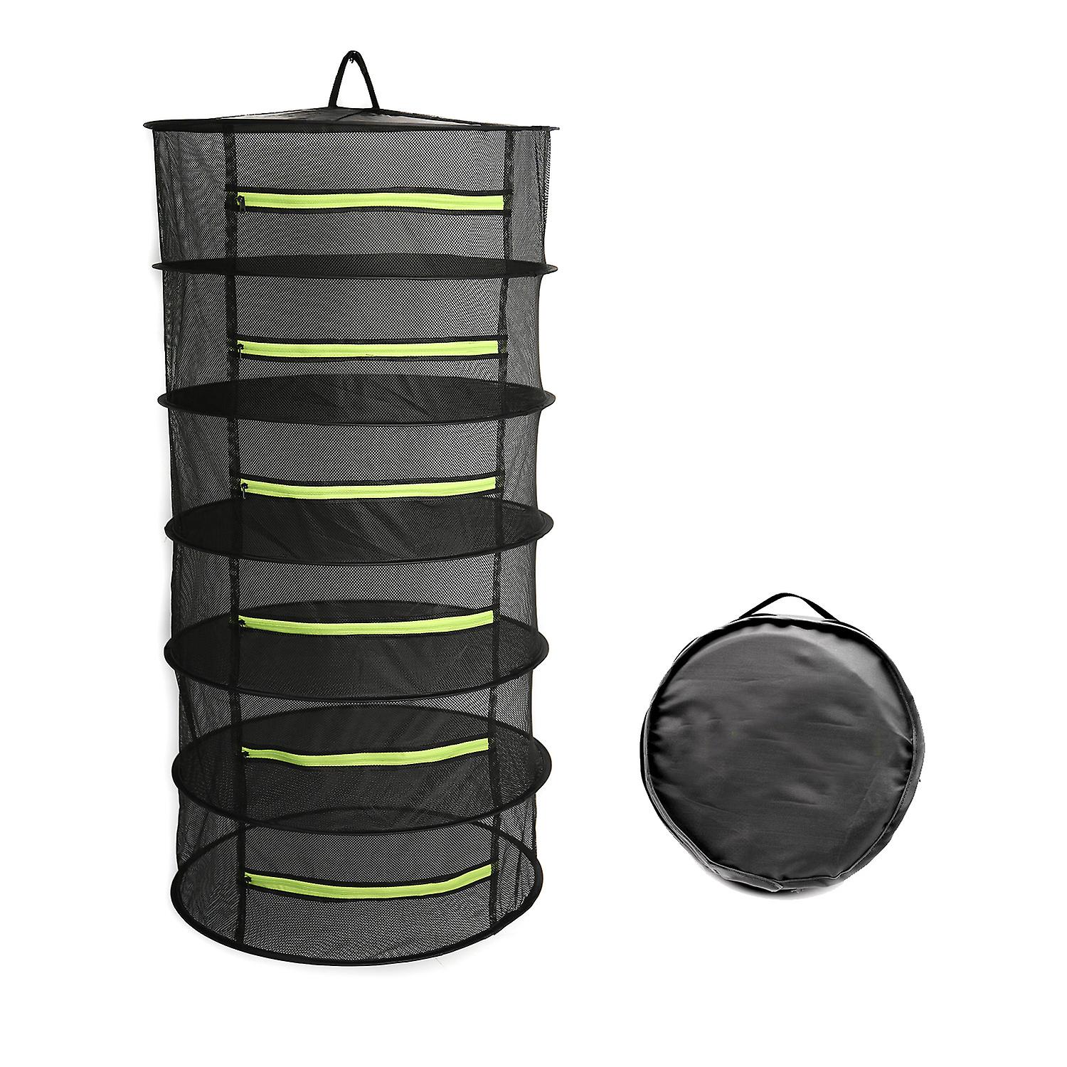 Foldable Hanging Drying Net 6 Layers Drying Basket Large Storage Net Tent Herb Bud Plant Drying with Secateurs for Hydroponics