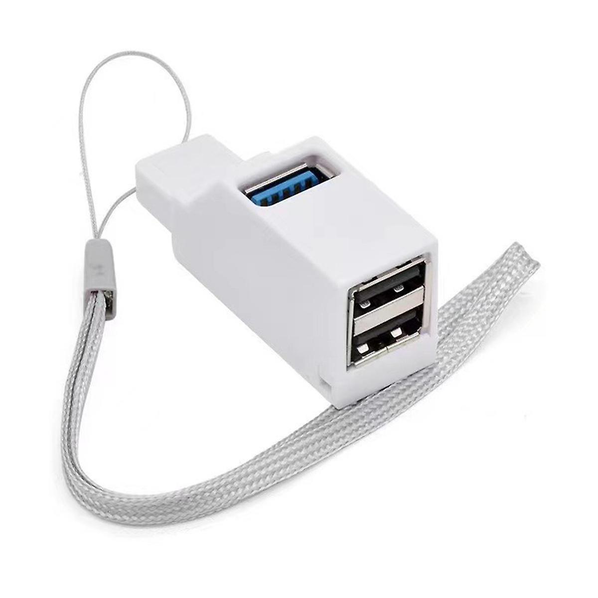 Portable Multi-Interface Hub Splitter USB3.0 High-Speed Hub White