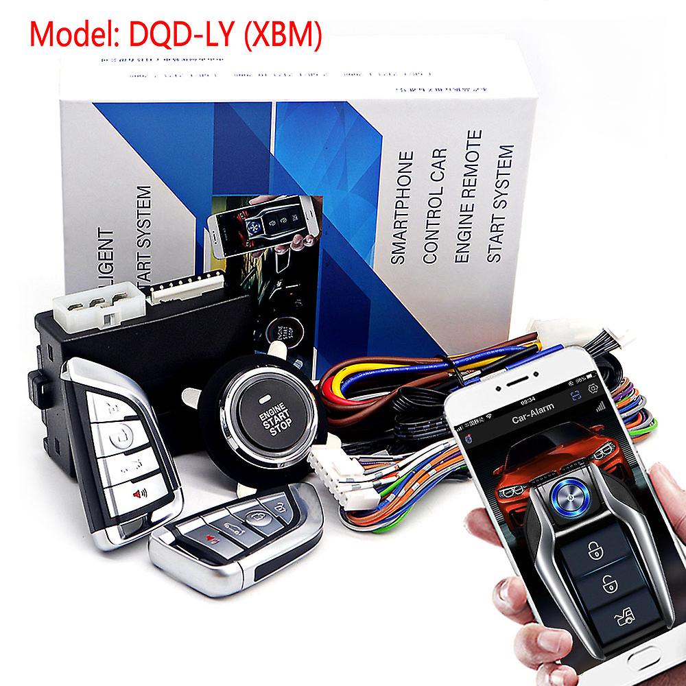 Smart App Remote Start Stop System For Cars, Car Alarm Keyless Entry System, Engine Push Start System With Remote Ignition