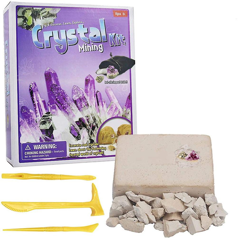 Kids Tone Dig Kit Fossils Digging and Excavation Kit DIY Set Mining Crystal Archaeology Educational Exploration Kit