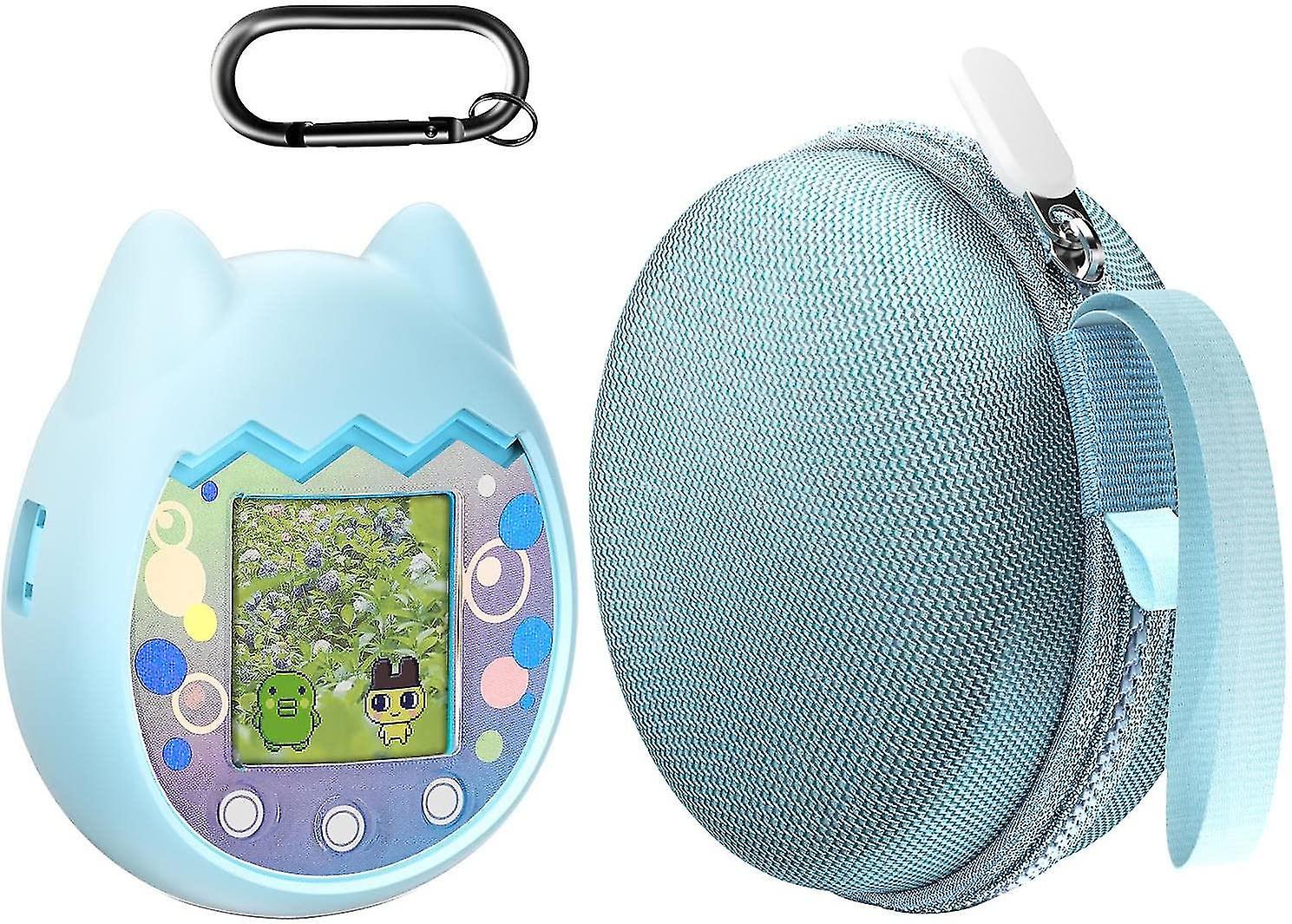 Portable Hard Case And Silicone Cover Compatible Tamagotchi Pix Interactive Virtual Pet Game Machine