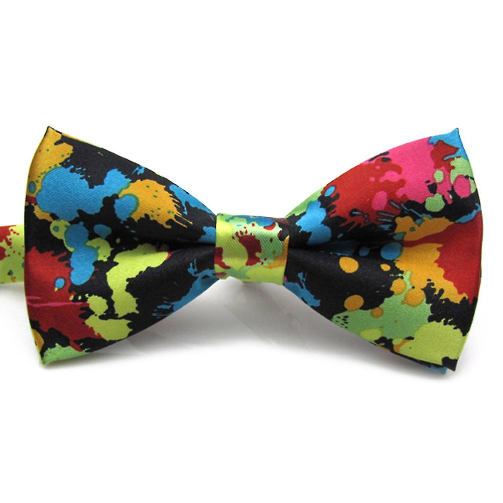 Men Adjustable Colorful Bow Ties Wedding Party Essentials (Multicolor)