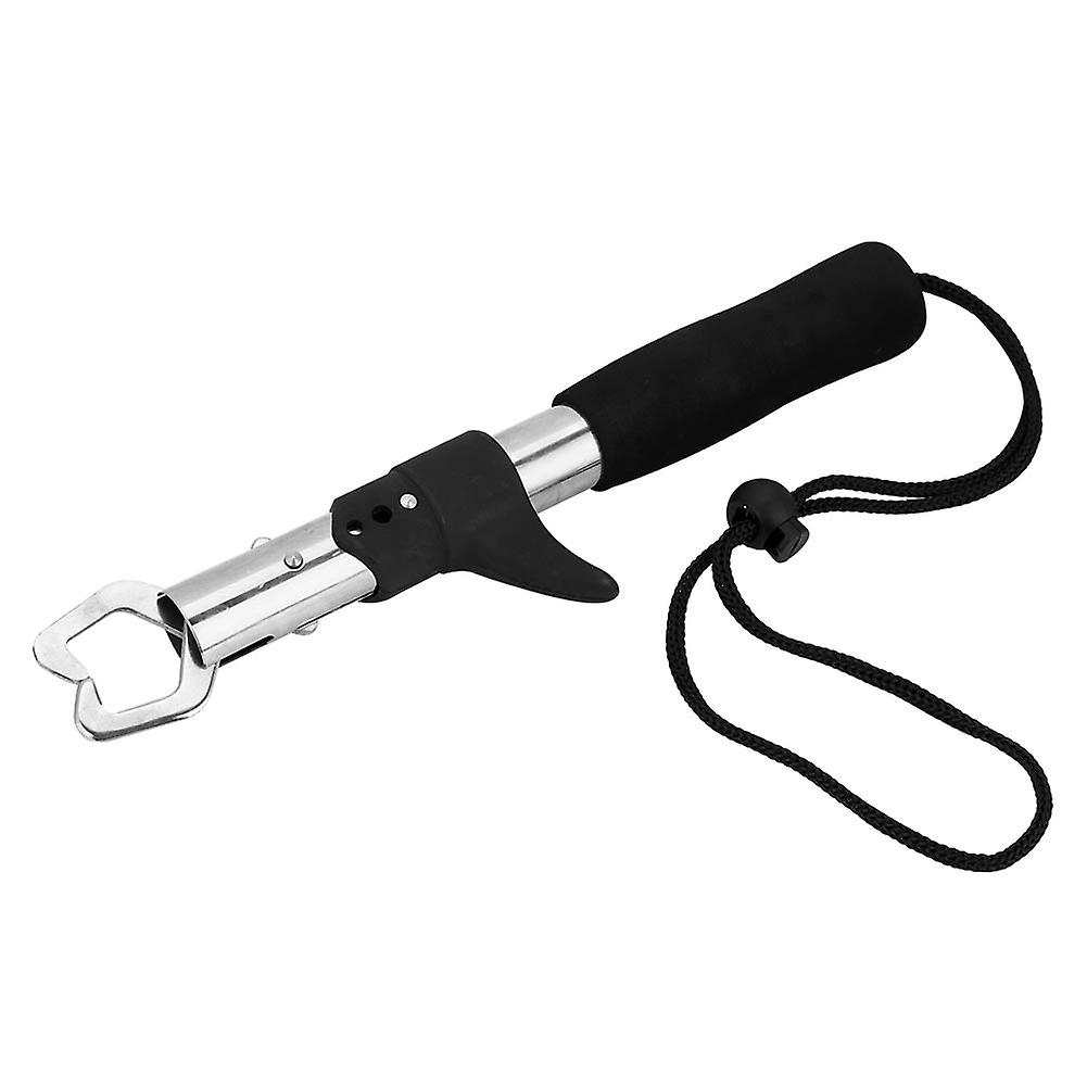 Fish Lip Gripper Portable Stainless Steel Fish Lip Grips Gripper Grabber Holder Fishing Tool (Gun Shape Handle)