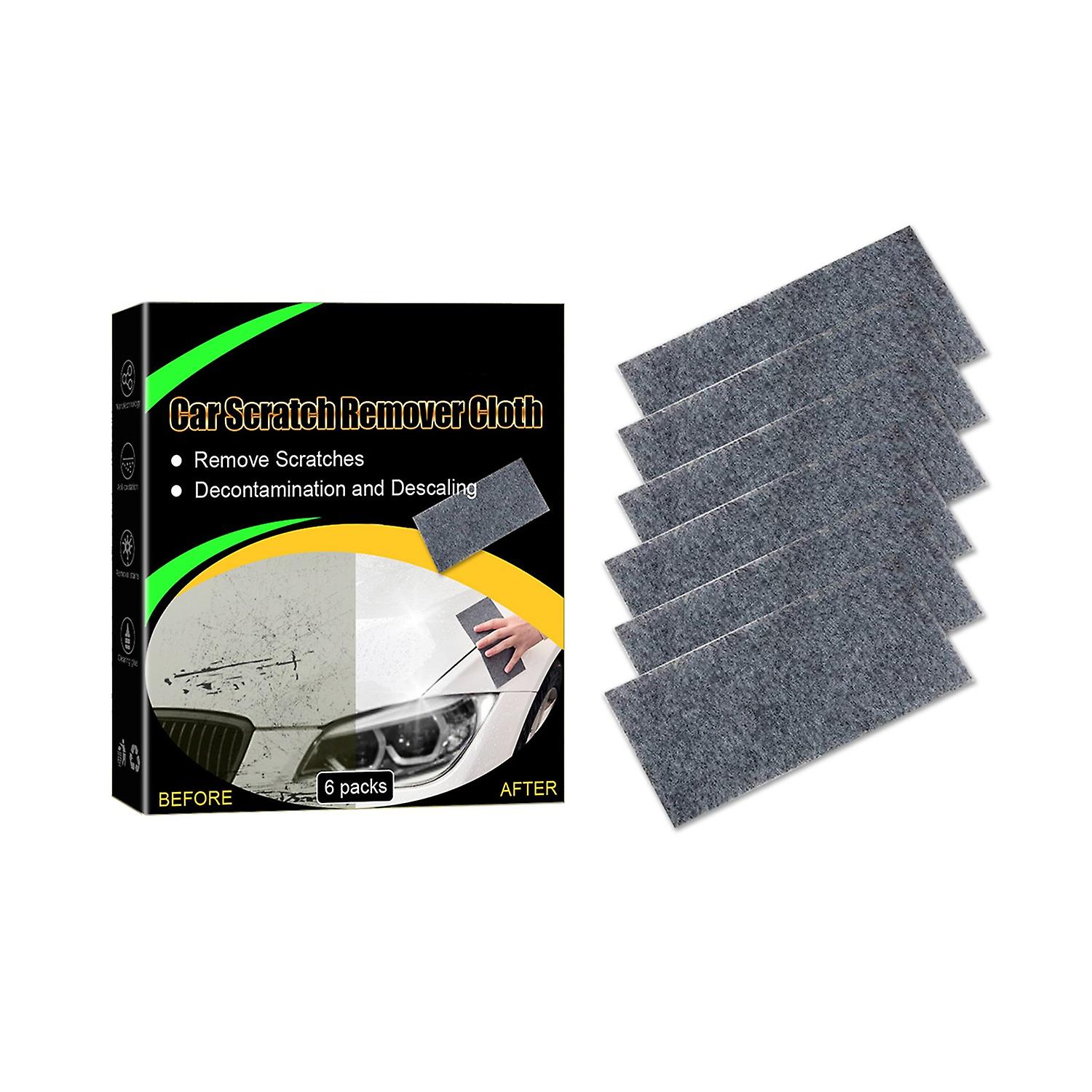 6Pcs/Box Car Cleaning Cloth Remove Stain Easy to Use Lightweight Rim Cleaning Tool Dust Remover Wipe