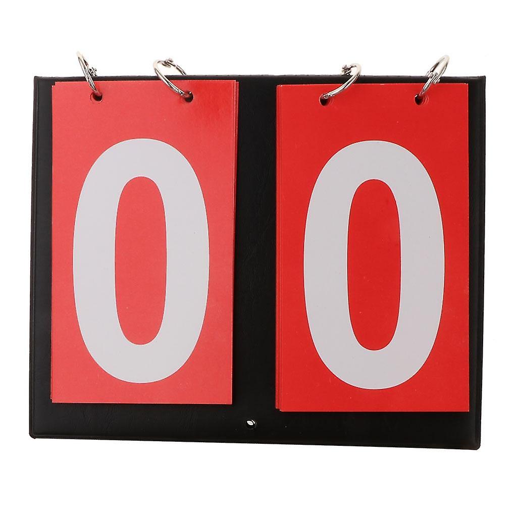 2-Digital Portable Table Top Scoreboard Flipper for Basketball Football Blue