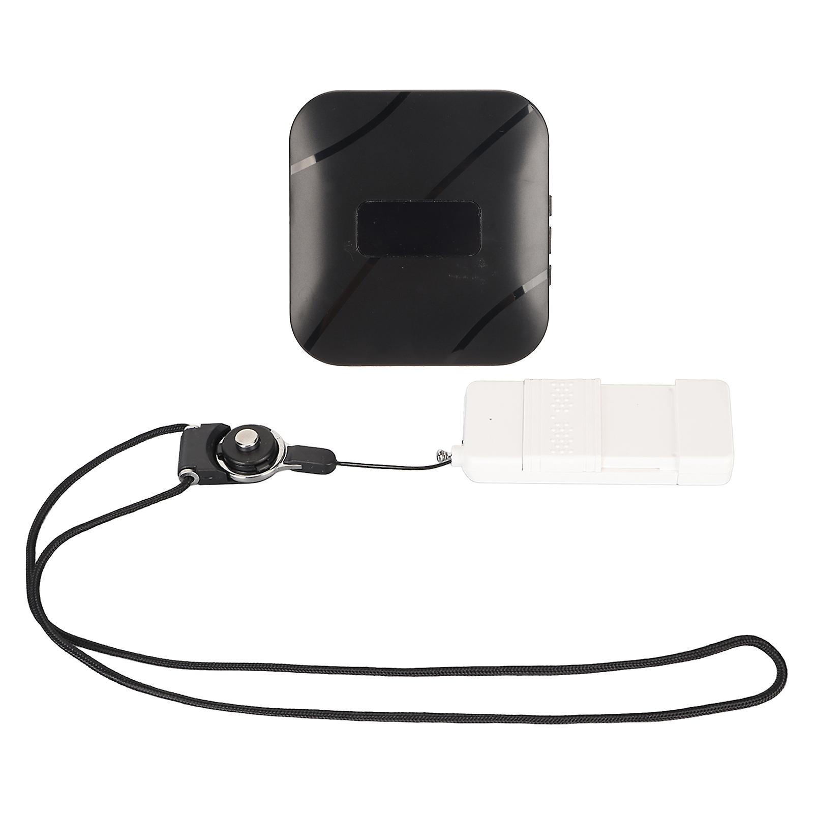 Patient Pager System 1 Transmitter 1 Receiver 4 Volume Level LED Light Wireless Calling System for Family 100?240V US Plug